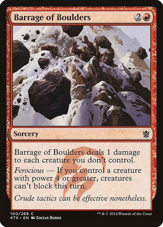 Barrage of Boulders [Khans of Tarkir] | Nerdhalla Games