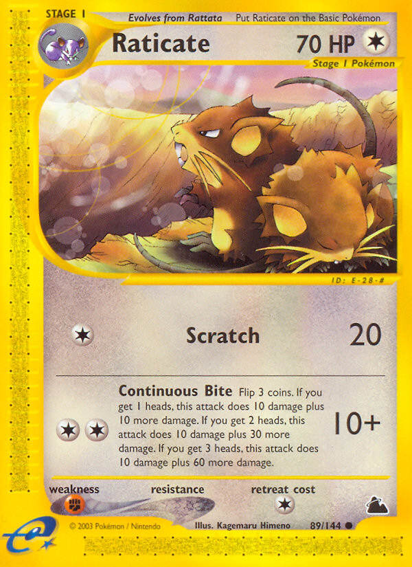 Raticate (89/144) [Skyridge] | Nerdhalla Games