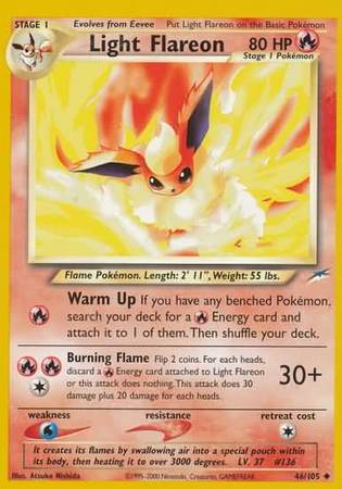 Light Flareon (46/105) [Neo Destiny Unlimited] | Nerdhalla Games