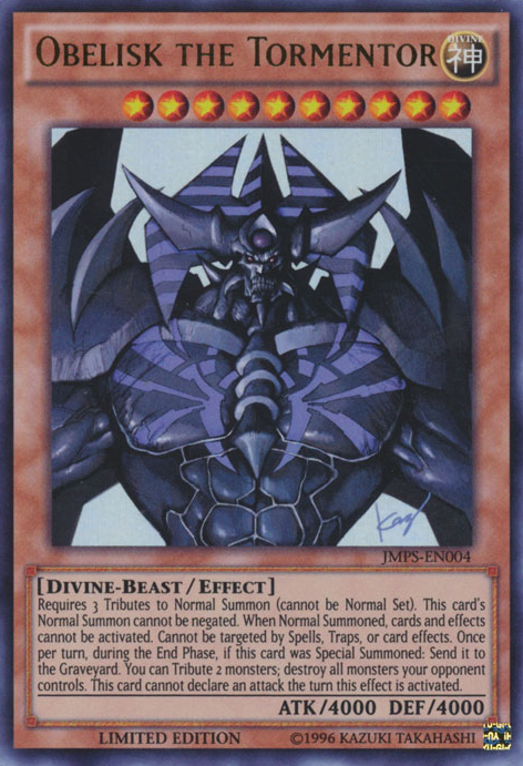 Obelisk the Tormentor [JMPS-EN004] Ultra Rare | Nerdhalla Games