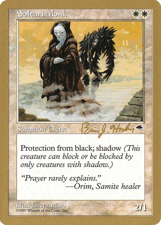 Soltari Monk (Brian Hacker) [World Championship Decks 1998] | Nerdhalla Games