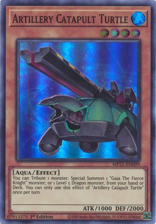 Artillery Catapult Turtle [MP21-EN099] Super Rare | Nerdhalla Games