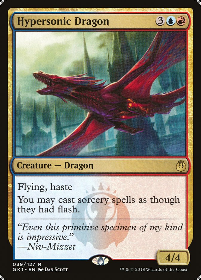 Hypersonic Dragon [Guilds of Ravnica Guild Kit] | Nerdhalla Games