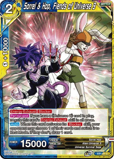 Sorrel & Hop, Fiends of Universe 9 (EB1-061) [Battle Evolution Booster] | Nerdhalla Games