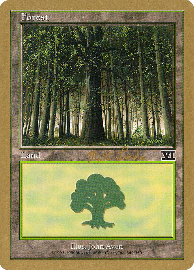 Forest (ml349) (Matt Linde) [World Championship Decks 1999] | Nerdhalla Games