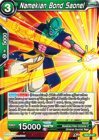 Namekian Bond Saonel (Starter Deck - The Guardian of Namekians) [SD4-05] | Nerdhalla Games