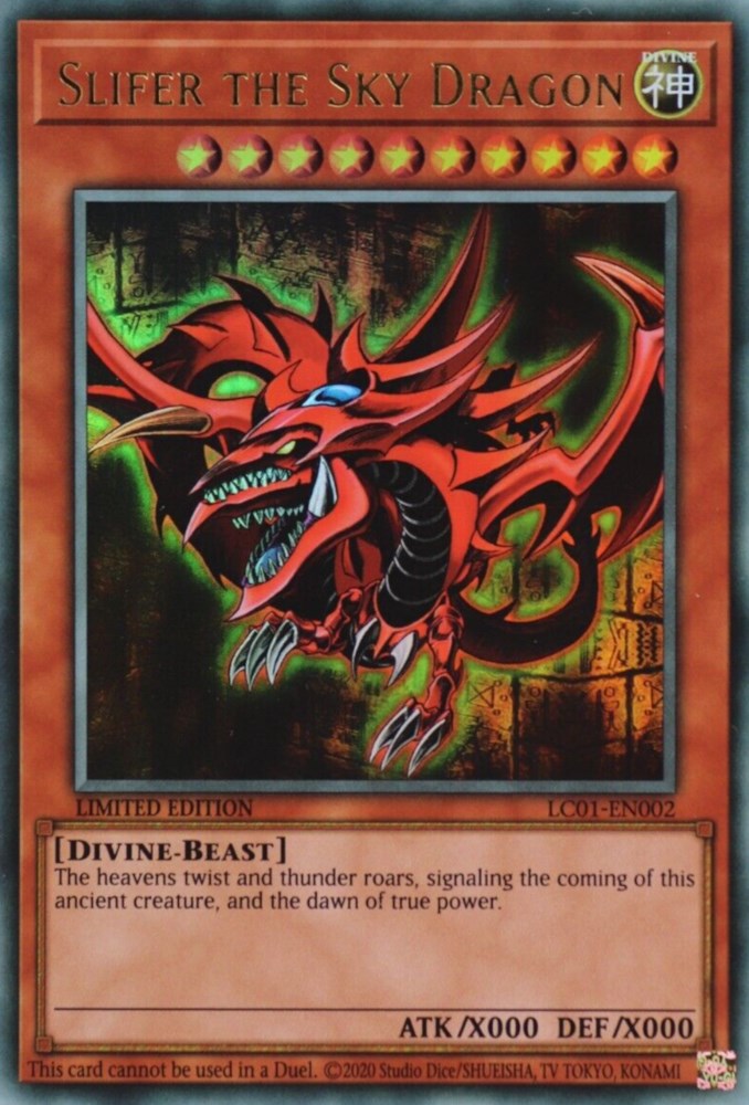 Slifer the Sky Dragon (25th Anniversary) [LC01-EN002] Ultra Rare | Nerdhalla Games