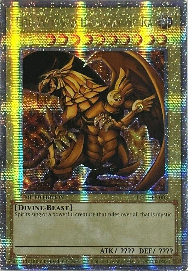 The Winged Dragon of Ra (25th Anniversary) [LC01-EN003] Quarter Century Secret Rare | Nerdhalla Games