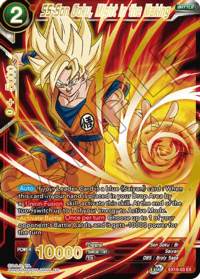 SS Son Goku, Might in the Making [EX19-03] | Nerdhalla Games