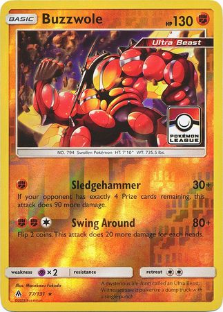 Buzzwole (77/131) (League Promo) [Sun & Moon: Forbidden Light] | Nerdhalla Games