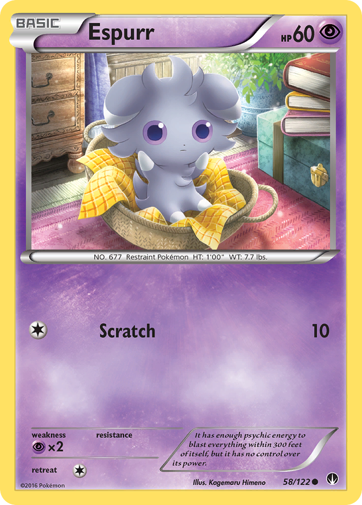 Espurr (58/122) [XY: BREAKpoint] | Nerdhalla Games