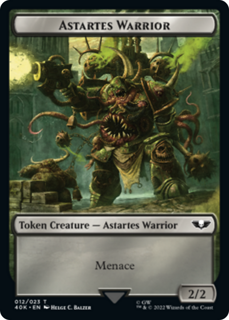 Astartes Warrior // Plaguebearer of Nurgle [Universes Beyond: Warhammer 40,000 Tokens] | Nerdhalla Games