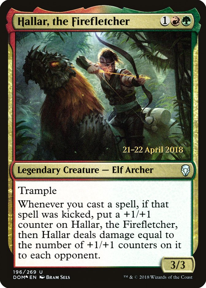 Hallar, the Firefletcher  [Dominaria Prerelease Promos] | Nerdhalla Games