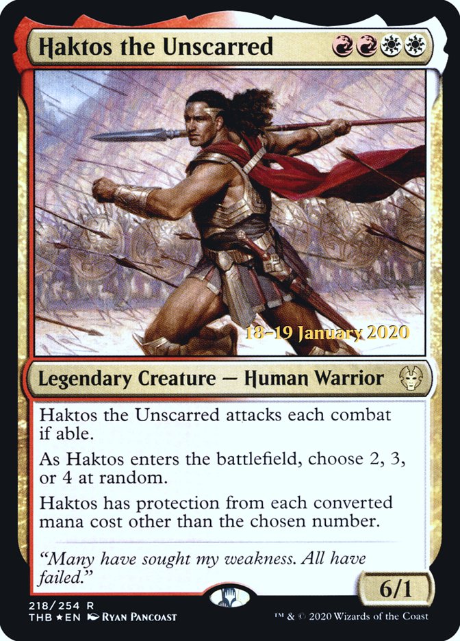 Haktos the Unscarred [Theros Beyond Death Prerelease Promos] | Nerdhalla Games