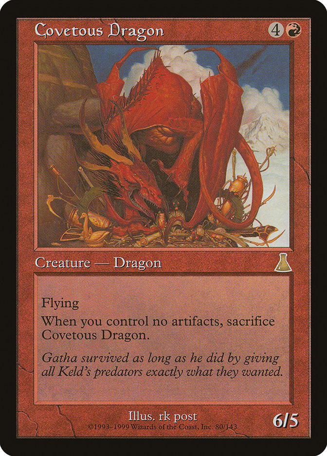 Covetous Dragon [Urza's Destiny] | Nerdhalla Games