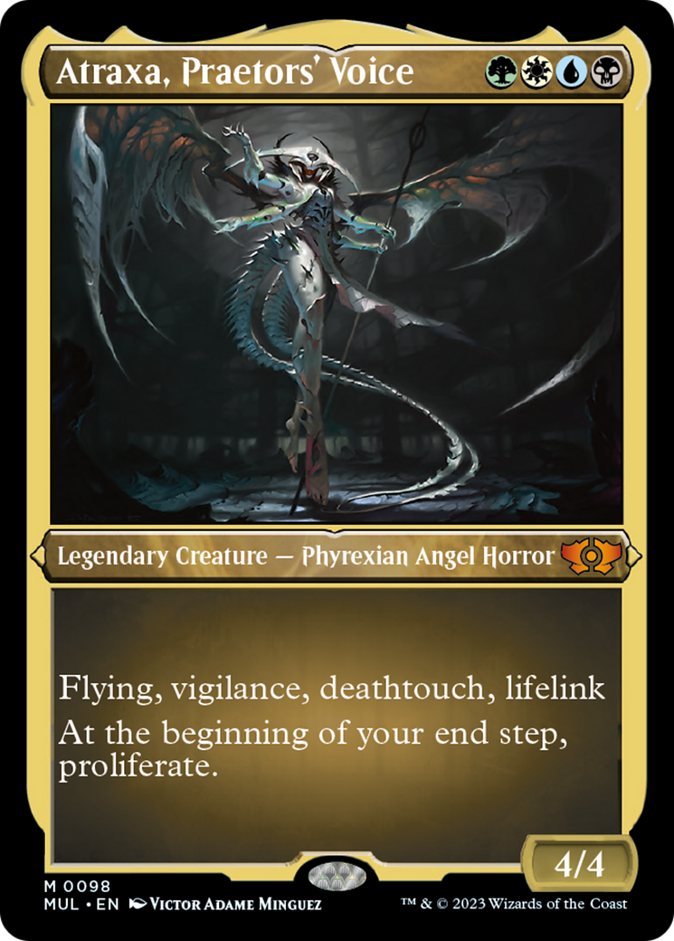 Atraxa, Praetors' Voice (Foil Etched) [Multiverse Legends] | Nerdhalla Games