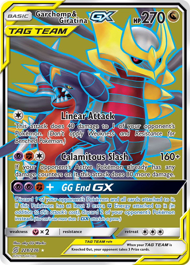 Garchomp & Giratina GX (228/236) [Sun & Moon: Unified Minds] | Nerdhalla Games