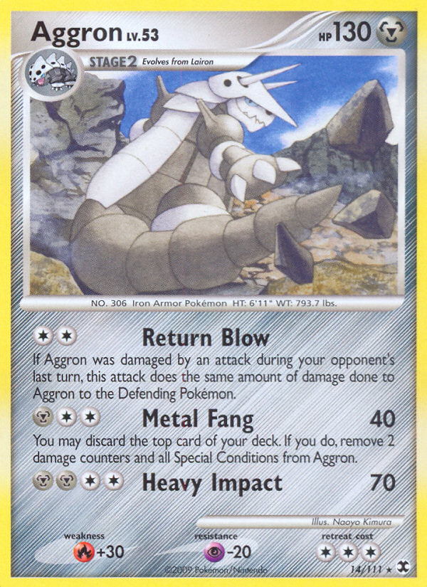 Aggron (14/111) [Platinum: Rising Rivals] | Nerdhalla Games