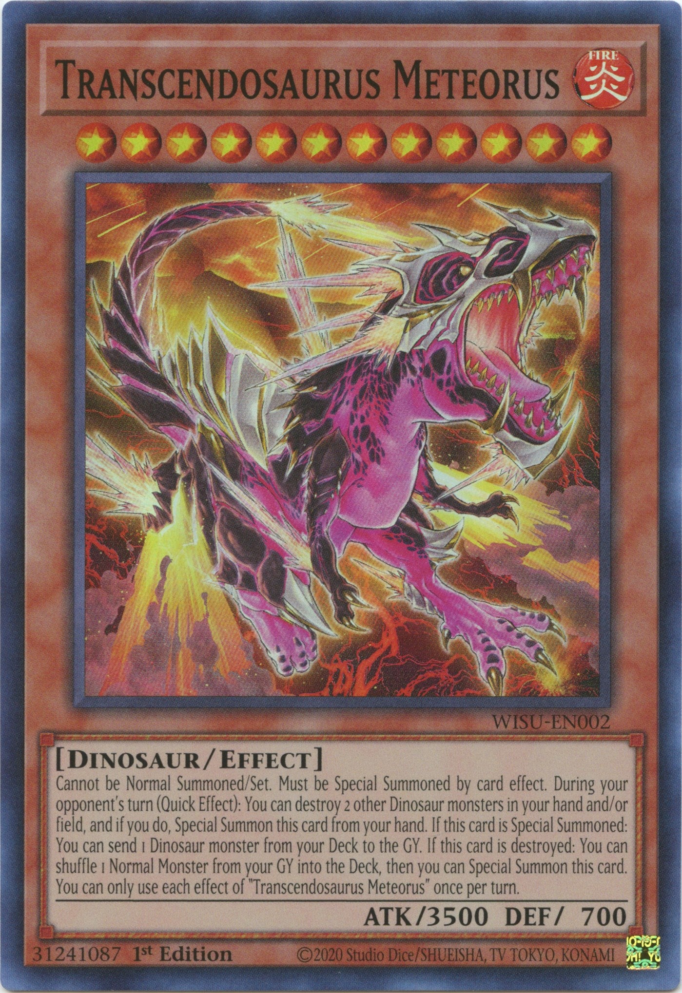 Transcendosaurus Meteorus [WISU-EN002] Super Rare | Nerdhalla Games