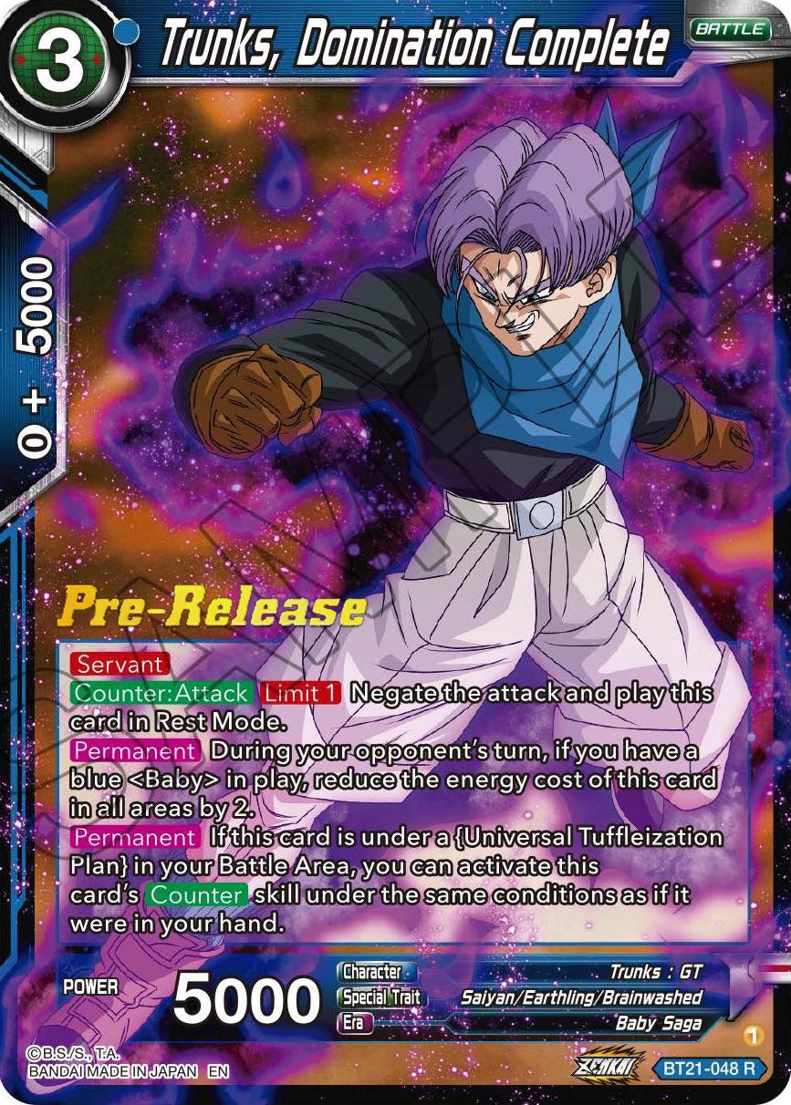 Trunks, Domination Complete (BT21-048) [Wild Resurgence Pre-Release Cards] | Nerdhalla Games