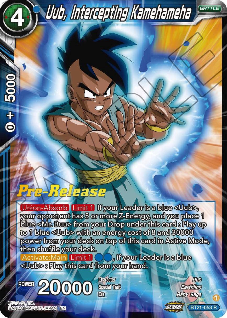 Uub, Intercepting Kamehameha (BT21-053) [Wild Resurgence Pre-Release Cards] | Nerdhalla Games