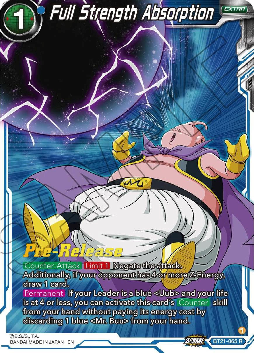 Full Strength Absorption (BT21-065) [Wild Resurgence Pre-Release Cards] | Nerdhalla Games