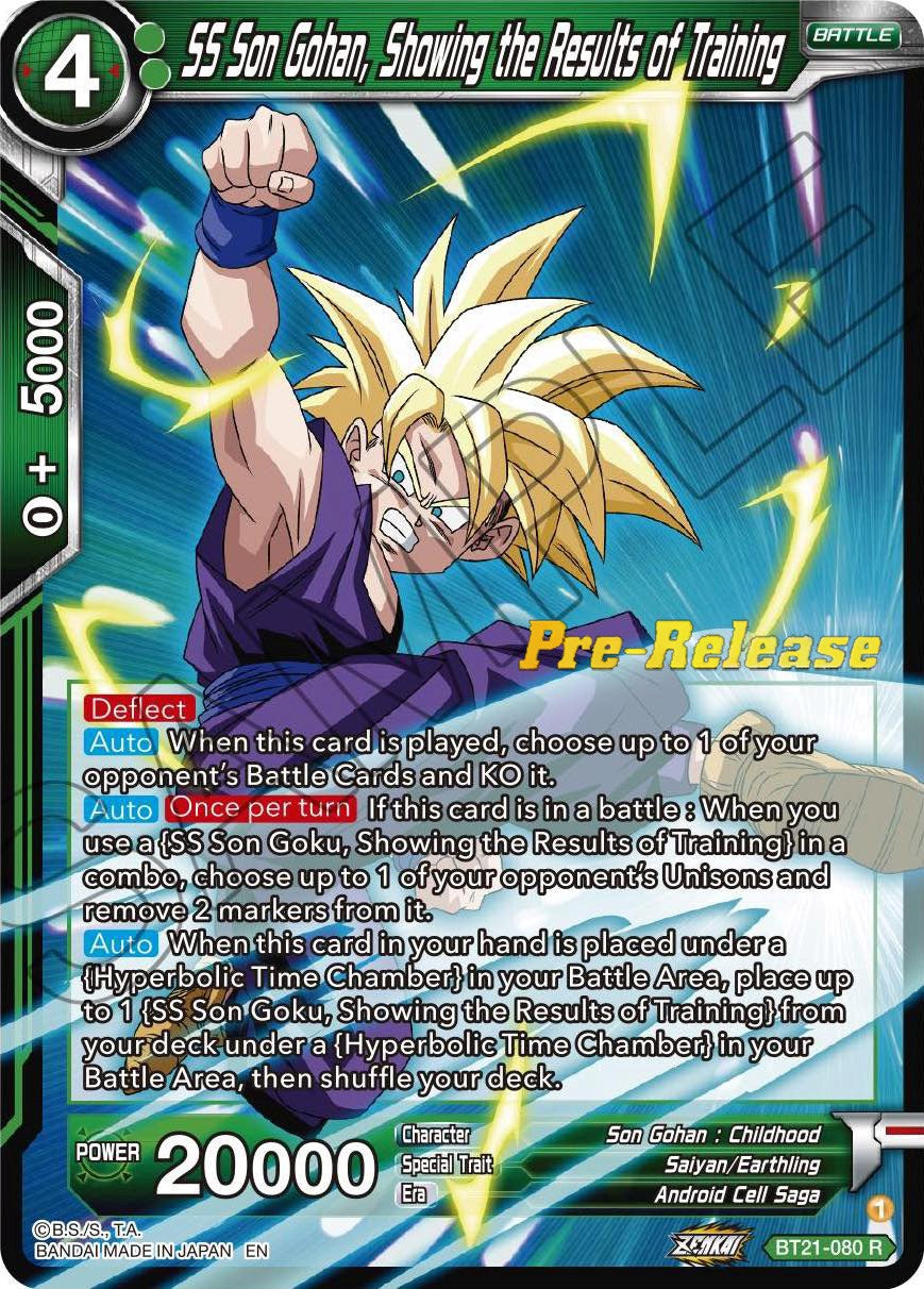 SS Son Gohan, Showing the Results of Training (BT21-080) [Wild Resurgence Pre-Release Cards] | Nerdhalla Games