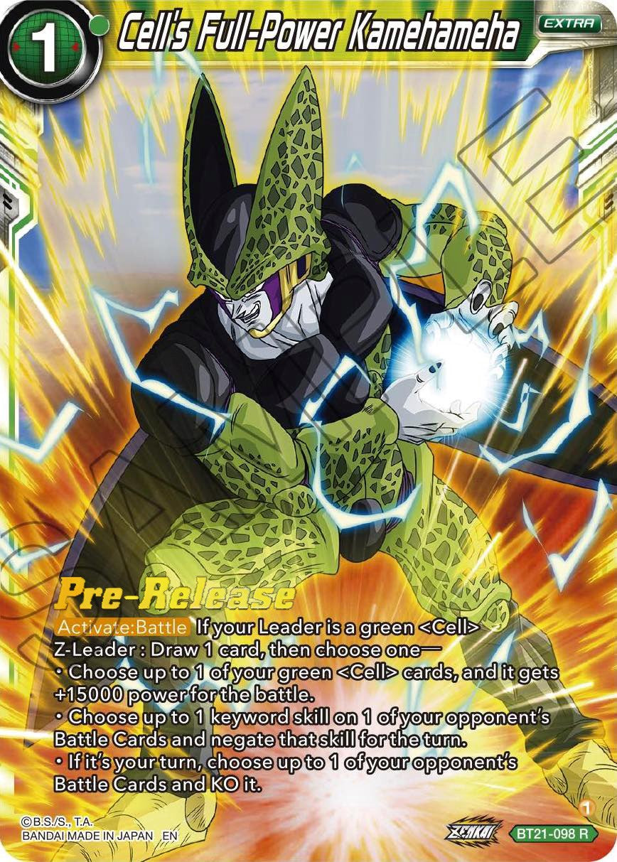 Cell's Full-Power Kamehameha (BT21-098) [Wild Resurgence Pre-Release Cards] | Nerdhalla Games