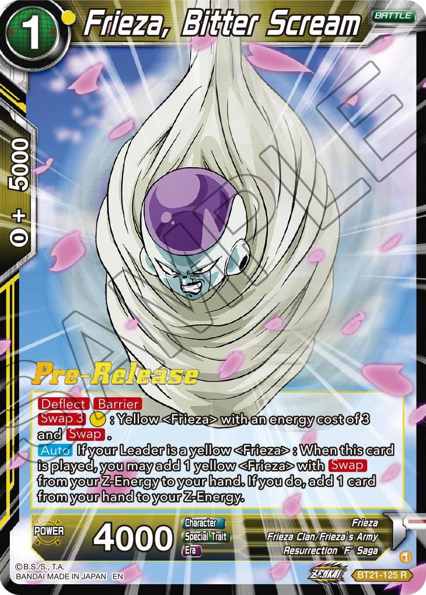 Frieza, Bitter Scream (BT21-125) [Wild Resurgence Pre-Release Cards] | Nerdhalla Games