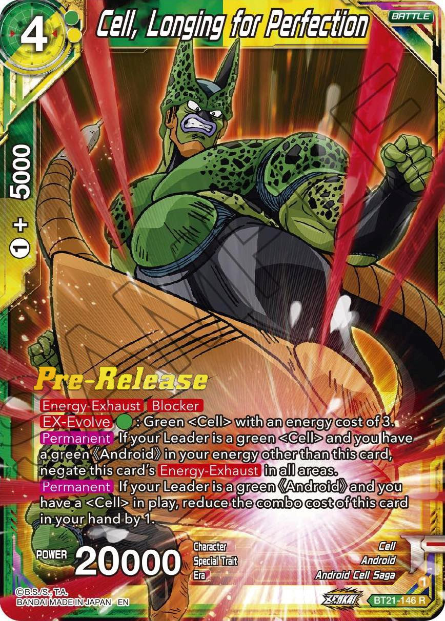 Cell, Longing for Perfection (BT21-146) [Wild Resurgence Pre-Release Cards] | Nerdhalla Games