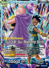 Uub // Uub & Mr. Buu, Resonating Spirits (BT21-034) [Wild Resurgence Pre-Release Cards] | Nerdhalla Games