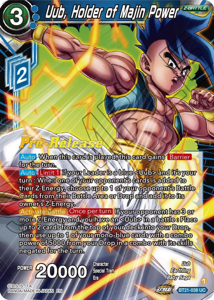 Uub, Holder of Majin Power (BT21-038) [Wild Resurgence Pre-Release Cards] | Nerdhalla Games