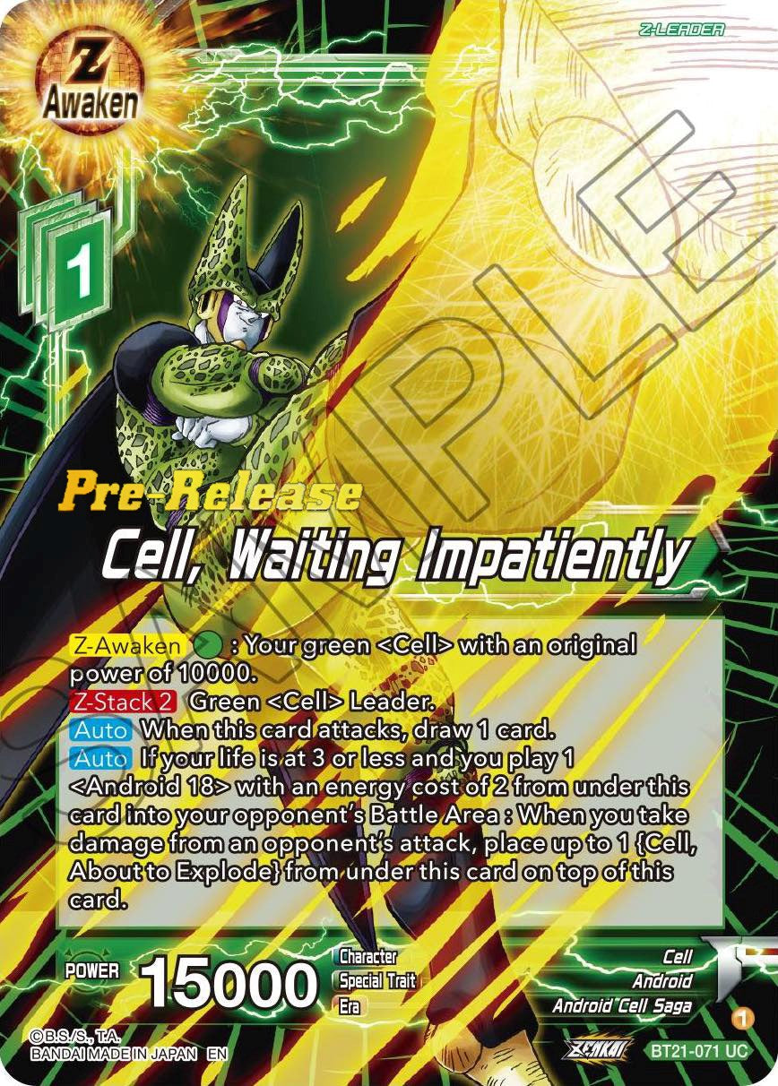 Cell, Waiting Impatiently (BT21-071) [Wild Resurgence Pre-Release Cards] | Nerdhalla Games