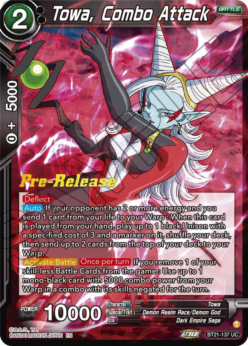 Towa, Combo Attack (BT21-137) [Wild Resurgence Pre-Release Cards] | Nerdhalla Games