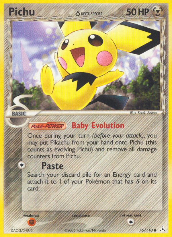 Pichu (76/110) (Delta Species) [EX: Holon Phantoms] | Nerdhalla Games