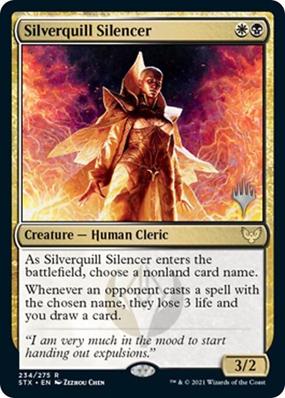 Silverquill Silencer (Promo Pack) [Strixhaven: School of Mages Promos] | Nerdhalla Games