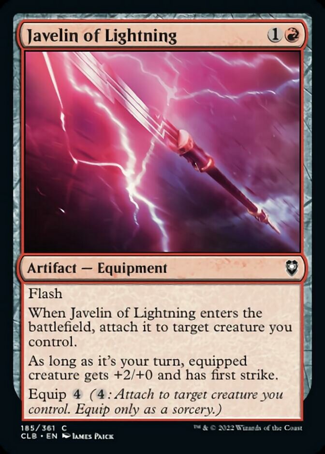 Javelin of Lightning [Commander Legends: Battle for Baldur's Gate] | Nerdhalla Games