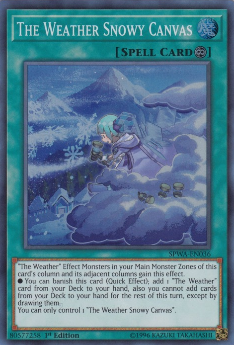 The Weather Snowy Canvas [SPWA-EN036] Super Rare | Nerdhalla Games