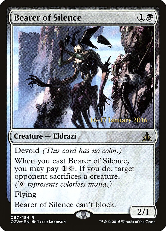 Bearer of Silence [Oath of the Gatewatch Prerelease Promos] | Nerdhalla Games