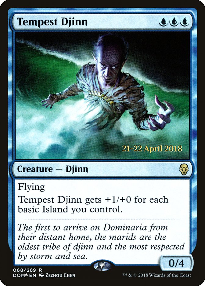 Tempest Djinn  [Dominaria Prerelease Promos] | Nerdhalla Games