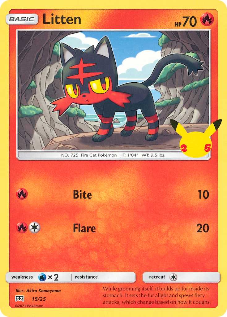 Litten (15/25) [McDonald's 25th Anniversary] | Nerdhalla Games