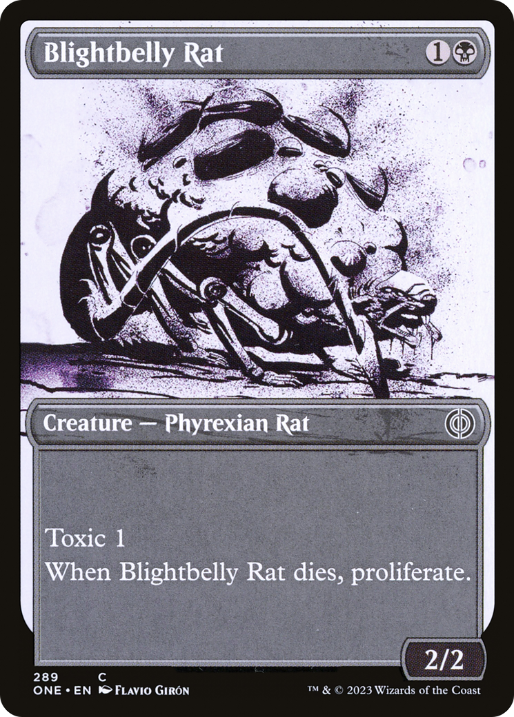 Blightbelly Rat (Showcase Ichor) [Phyrexia: All Will Be One] | Nerdhalla Games