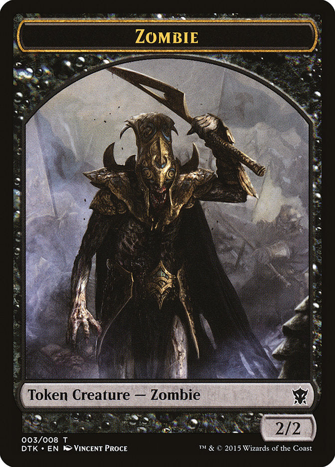 Zombie [Dragons of Tarkir Tokens] | Nerdhalla Games