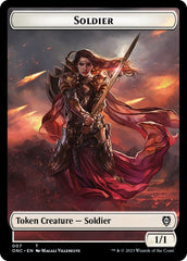 Soldier (007) // Angel Double-Sided Token [Phyrexia: All Will Be One Commander Tokens] | Nerdhalla Games