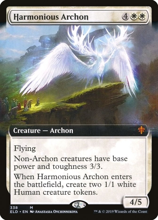 Harmonious Archon (Extended Art) [Throne of Eldraine] | Nerdhalla Games