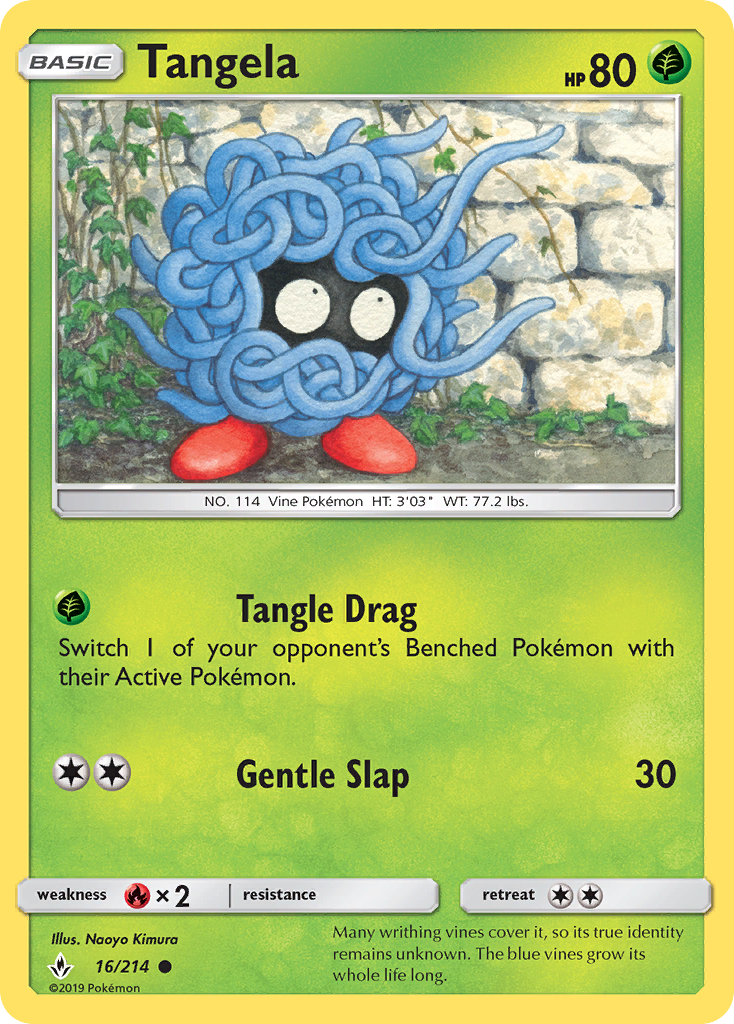 Tangela (16/214) [Sun & Moon: Unbroken Bonds] | Nerdhalla Games