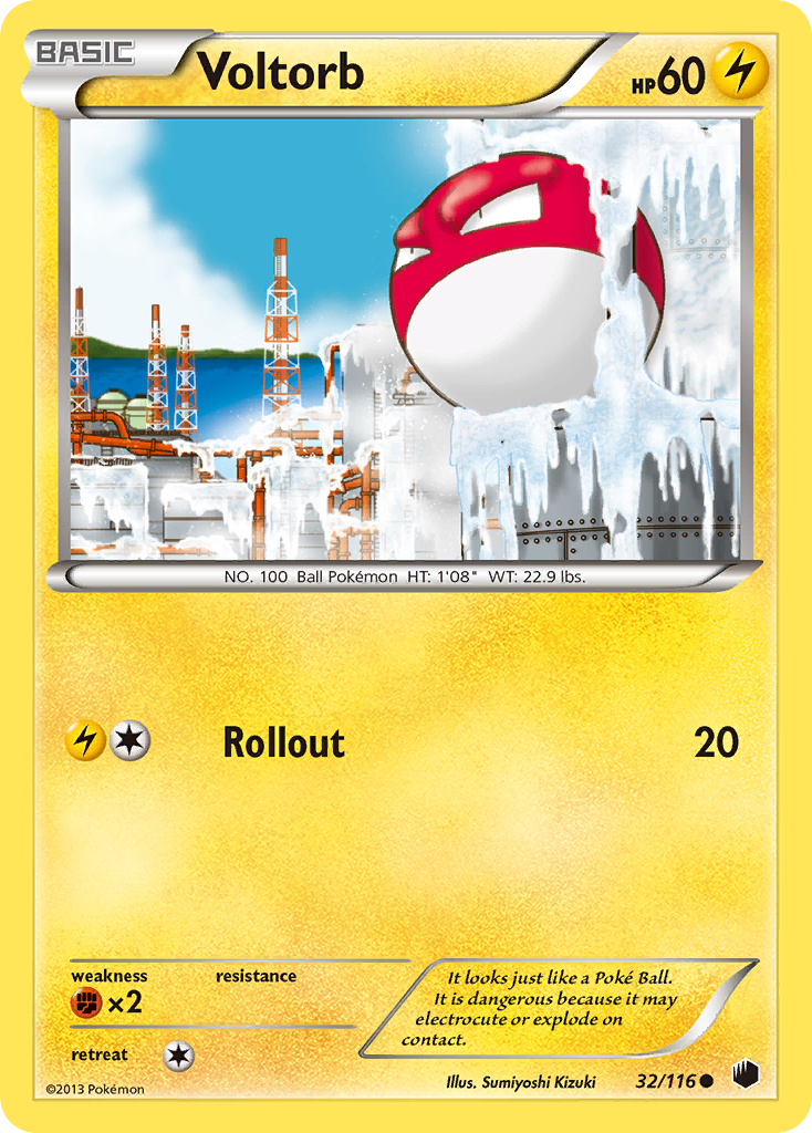 Voltorb (32/116) [Black & White: Plasma Freeze] | Nerdhalla Games