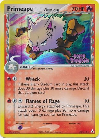 Primeape (50/110) (Delta Species) (Stamped) [EX: Holon Phantoms] | Nerdhalla Games