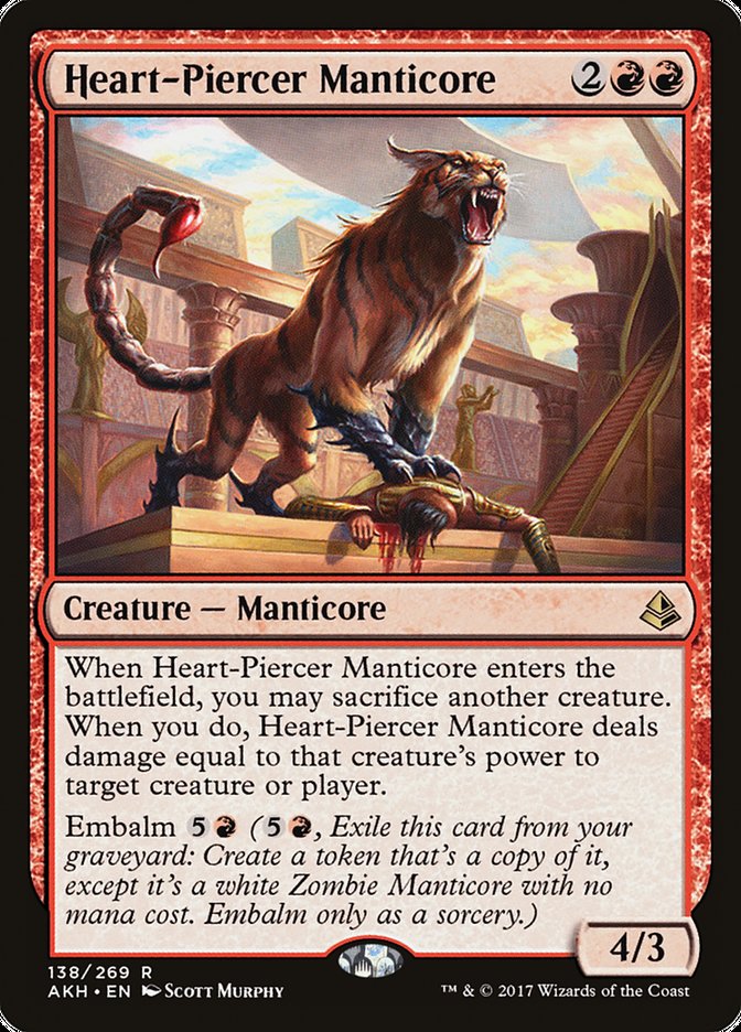 Heart-Piercer Manticore [Amonkhet] | Nerdhalla Games