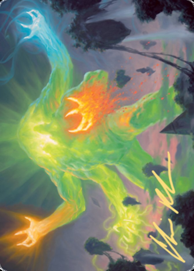 Omnath, Locus of Creation Art Card (Gold-Stamped Signature) [Zendikar Rising Art Series] | Nerdhalla Games